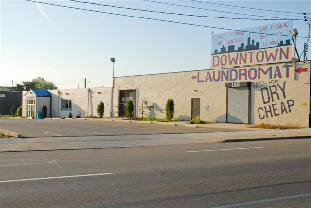 Front View of Downtown Laundromat