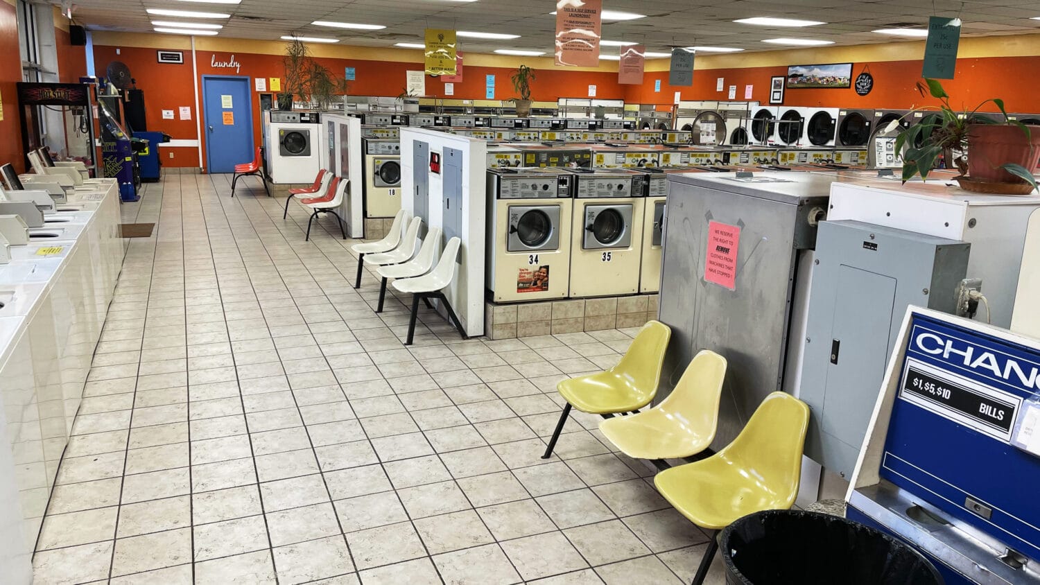 Downtown Laundromat Full Inside View